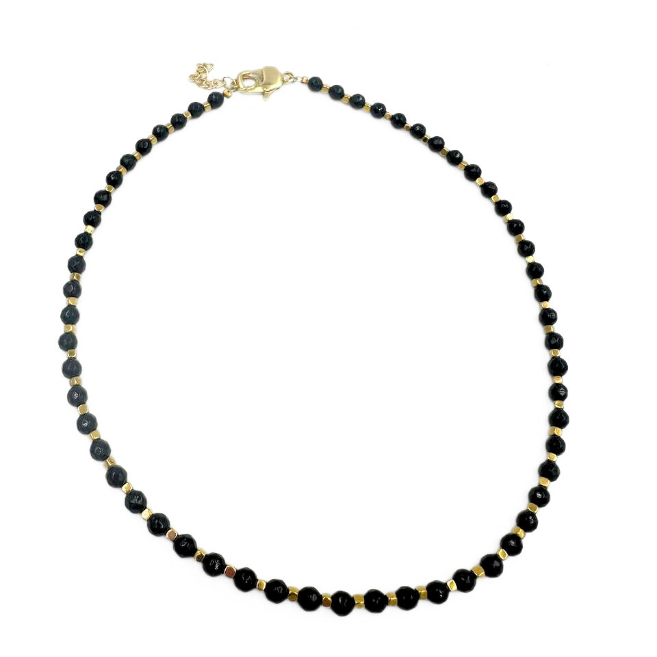 Black agate choker