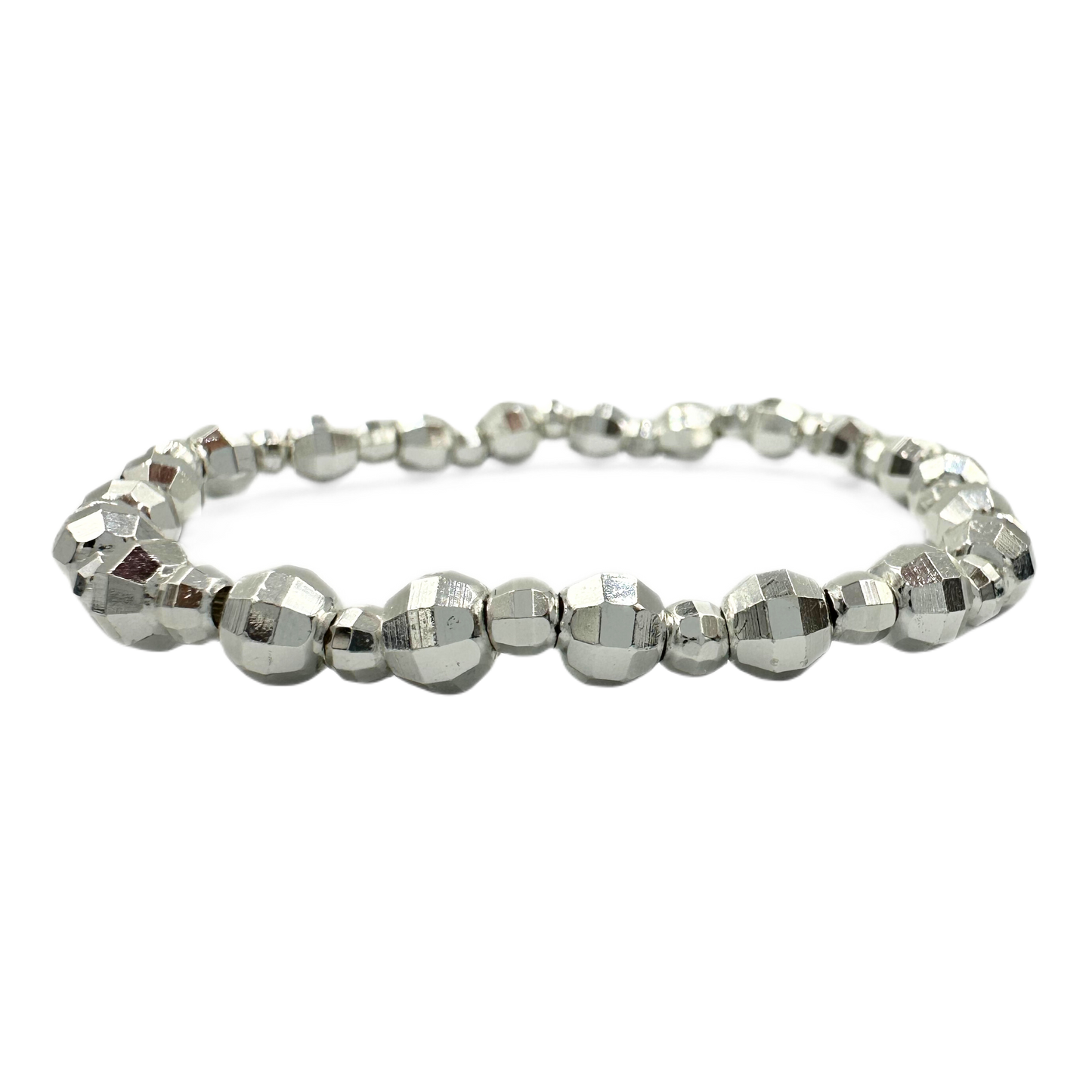 Winter dream silver bracelet set | Howlite