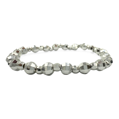 Winter dream silver bracelet set | Howlite