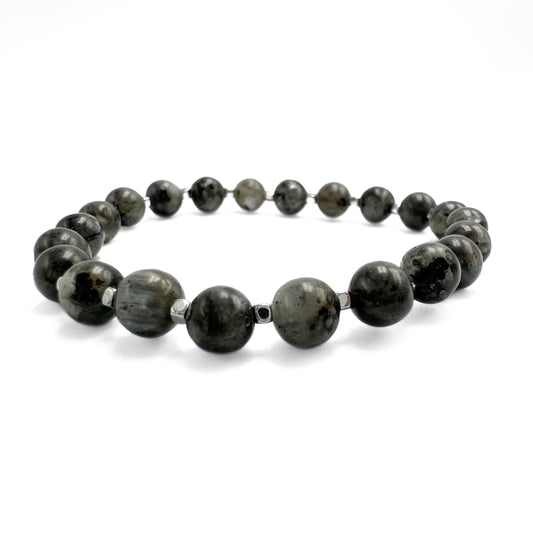 Black labradorite bracelet 6mm