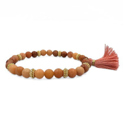 Blushing garden set | American turquoise and pink aventurine