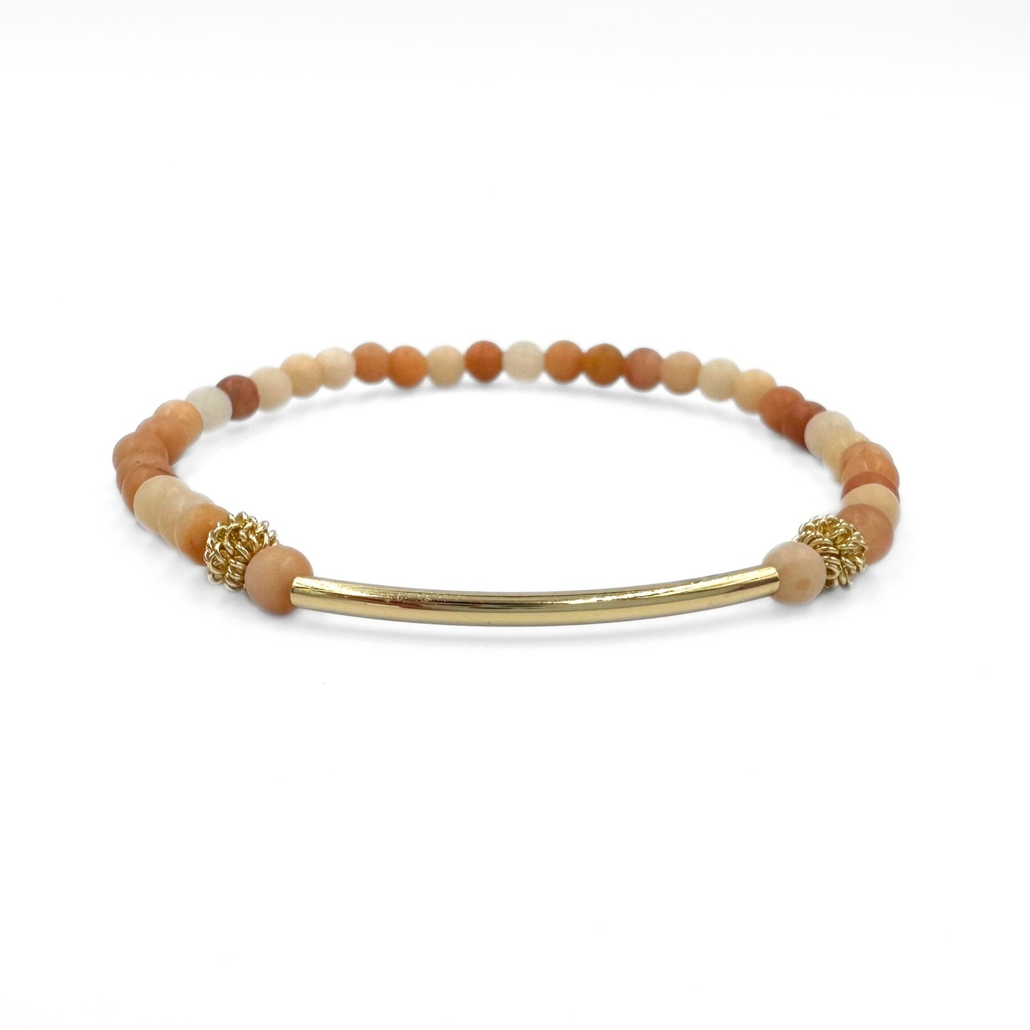 Pink aventurine elegant bracelet