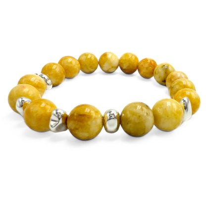 Yellow jade bracelet