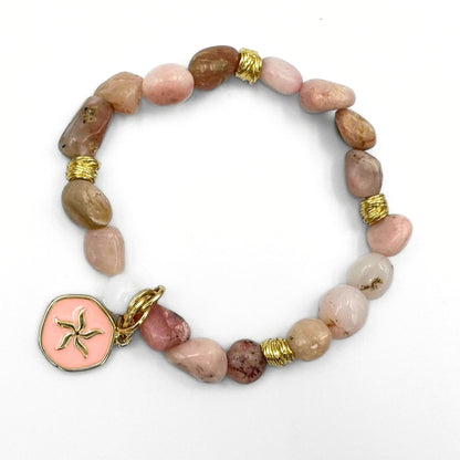 Pink opal bracelet